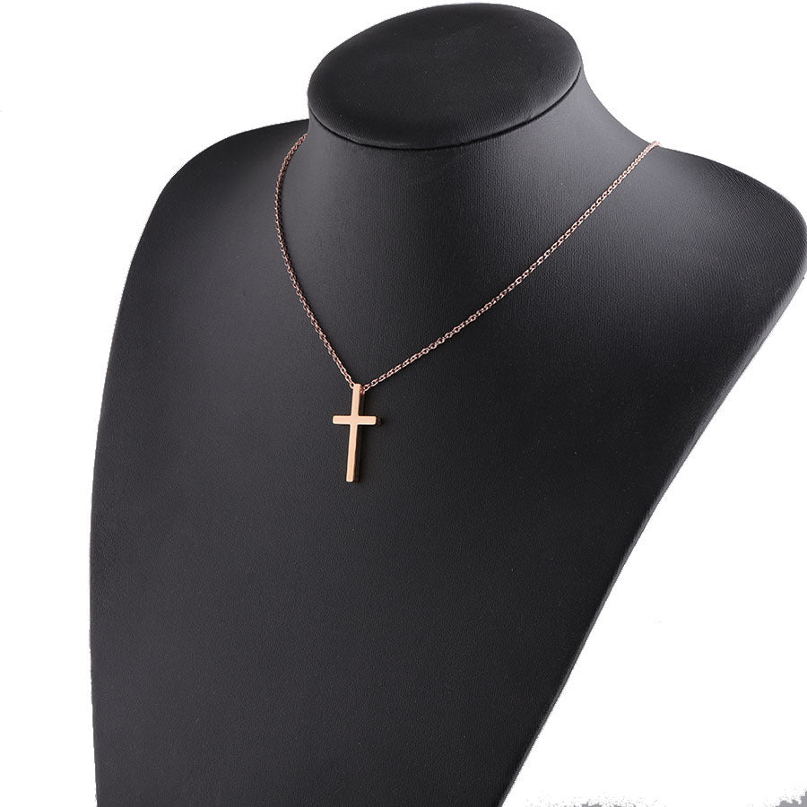 Cross French Necklace