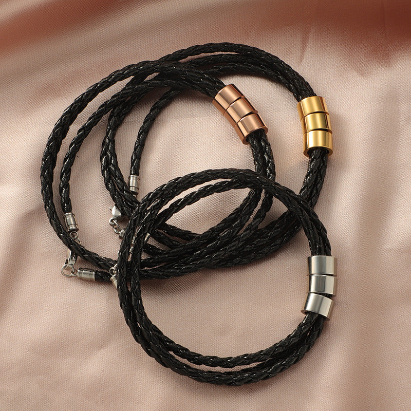 3C French Leather Bracelet
